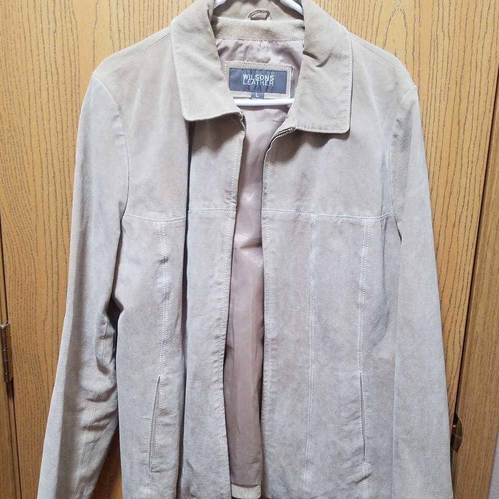 Leather/suede coat